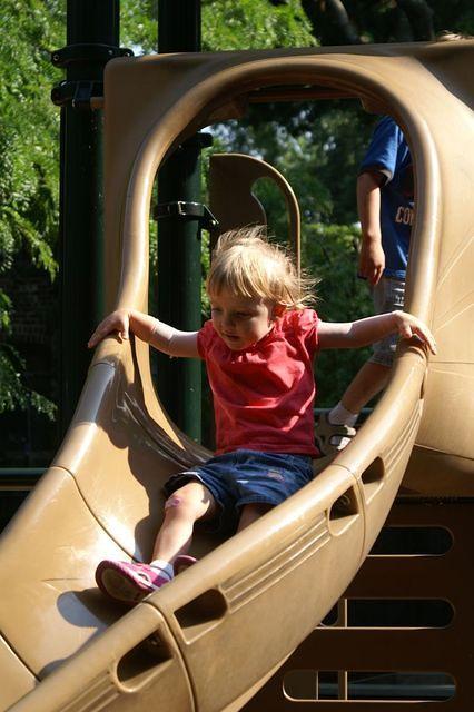 At the neighborhood playground