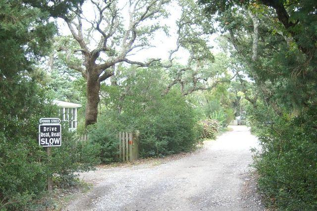 Howard street is a narrow old one-way street on Ocracoke. Reminds you of what it must have been like many years ago.