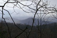 Yes, that is snow falling in the distance